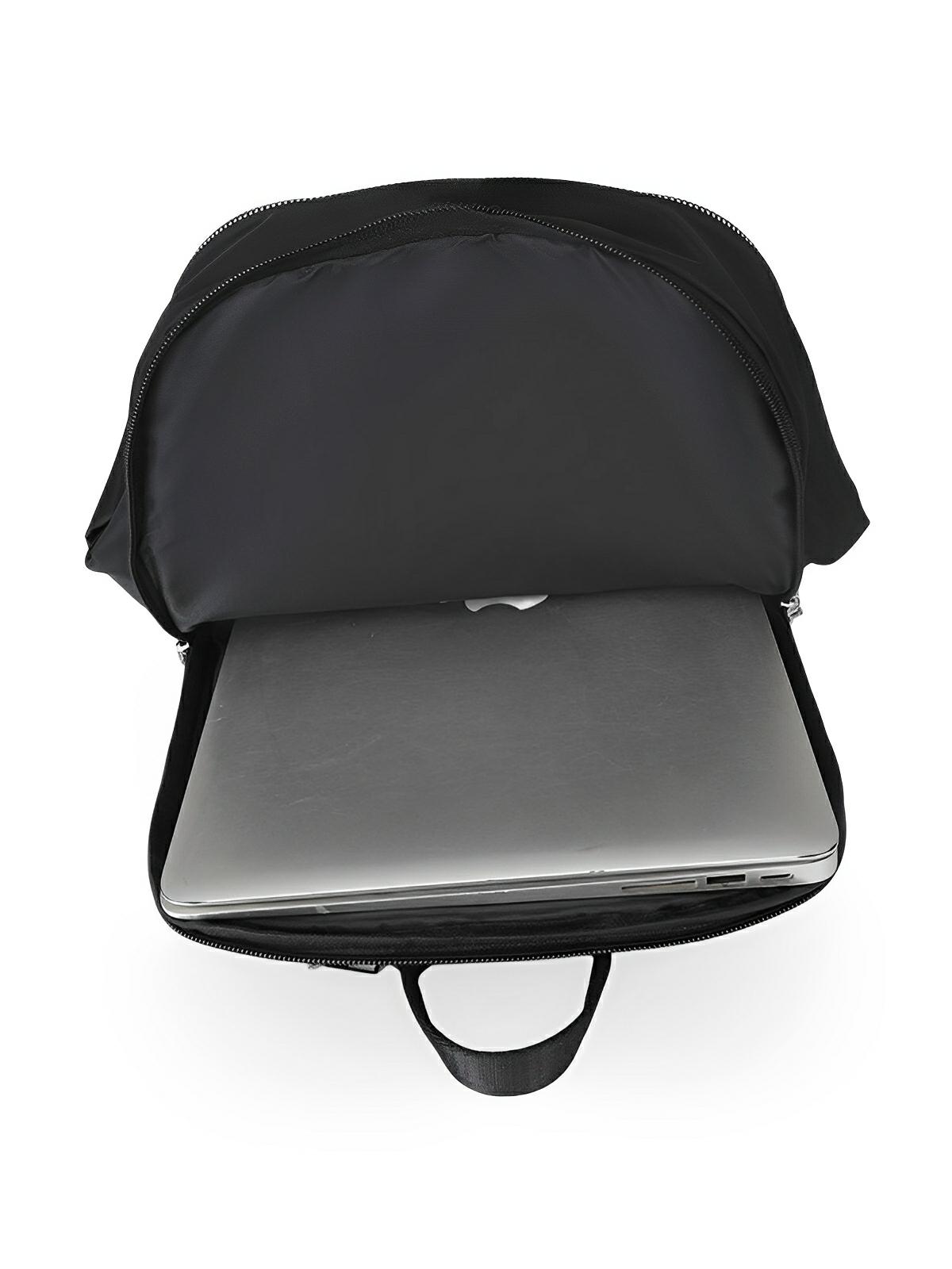 Sac à dos femme, grande capacité, compartiment ordinateur, nylon imperméable, voyage, univers, modèle Alia - Sac à dos - Noir