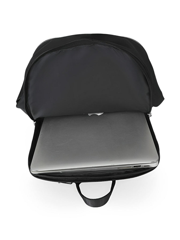 Sac à dos femme, grande capacité, compartiment ordinateur, nylon imperméable, voyage, univers, modèle Alia - Sac à dos - Noir