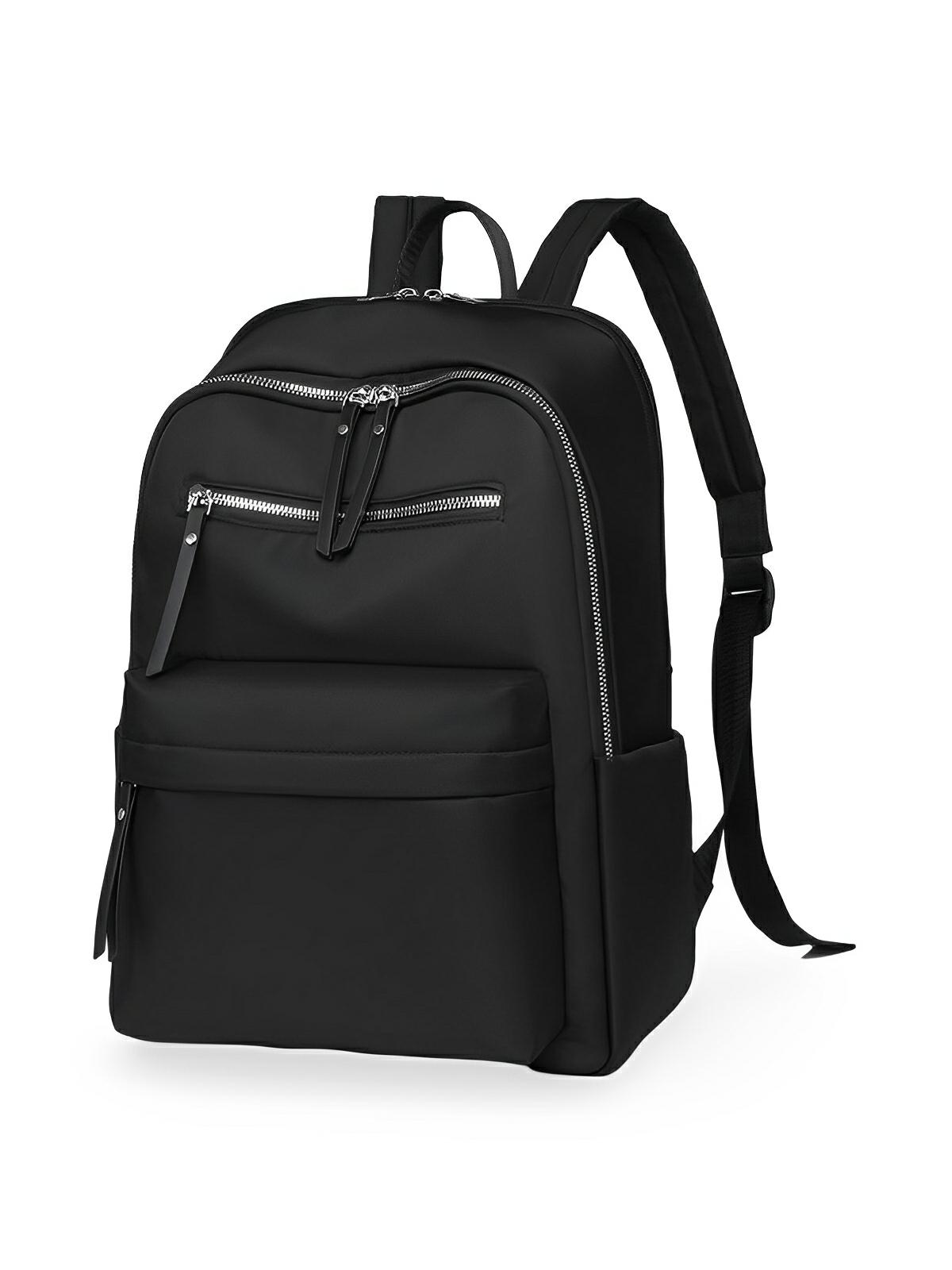 Sac à dos femme, grande capacité, compartiment ordinateur, nylon imperméable, voyage, univers, modèle Alia - Sac à dos - Noir