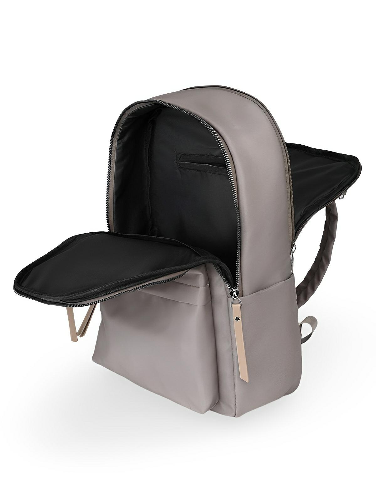 Sac à dos femme, grande capacité, compartiment ordinateur, nylon imperméable, voyage, univers, modèle Alia - Sac à dos - Gris