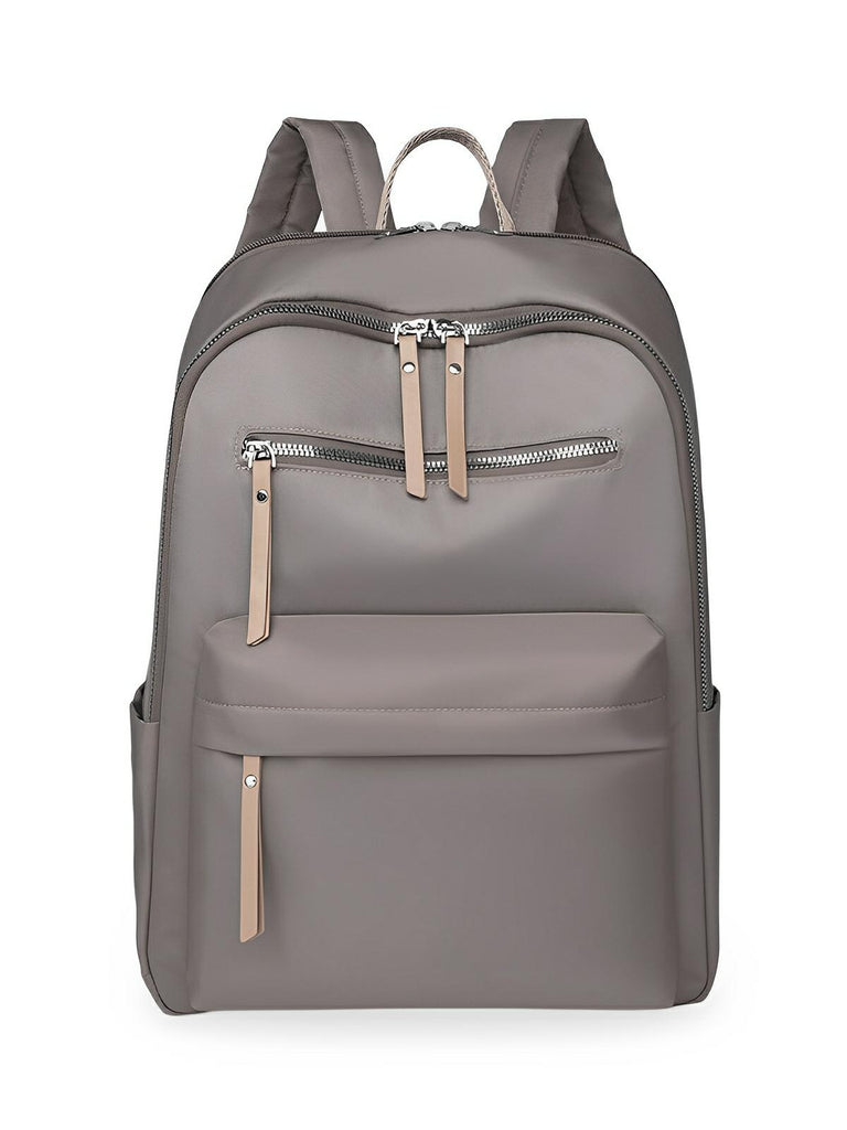 Sac à dos femme, grande capacité, compartiment ordinateur, nylon imperméable, voyage, univers, modèle Alia - Sac à dos - Gris