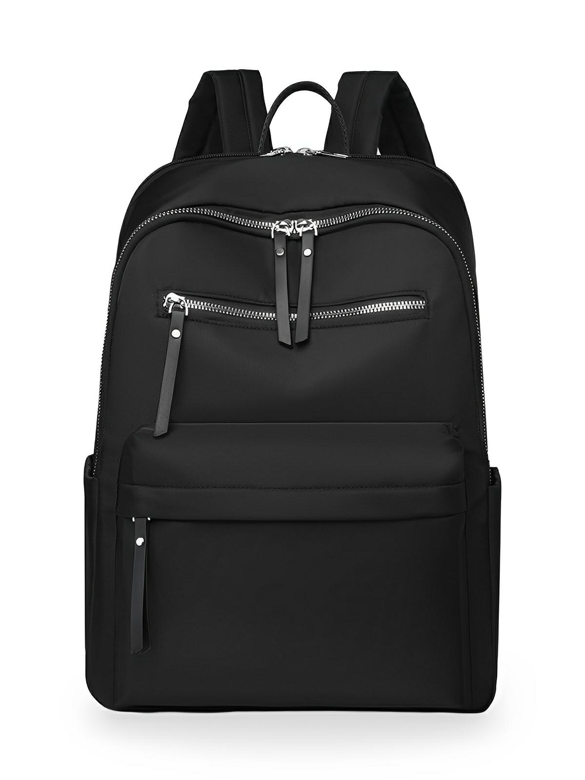 Sac à dos femme, grande capacité, compartiment ordinateur, nylon imperméable, voyage, univers, modèle Alia - Sac à dos - Noir