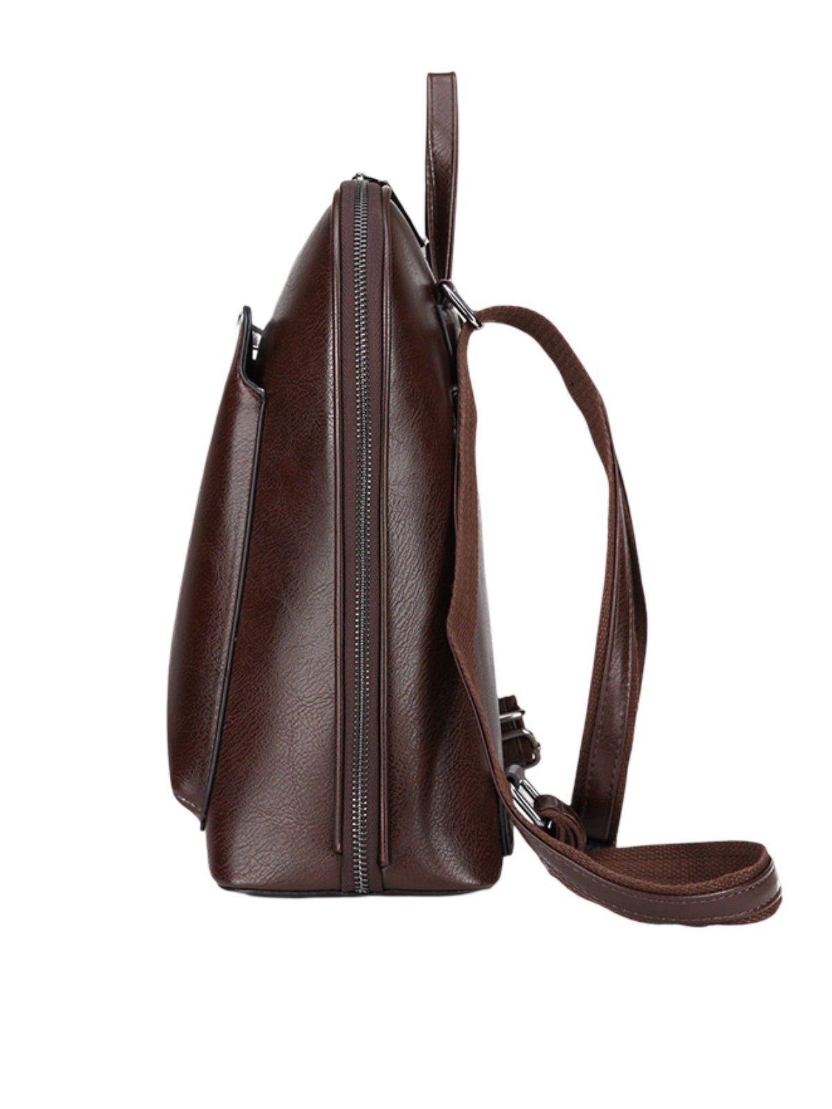Sac à dos femme, sac ville imperméable, sac ordinateur 13 pouces, sac anti - vol dos, sac école tendance, modèle Cordule - Sac à dos - Café