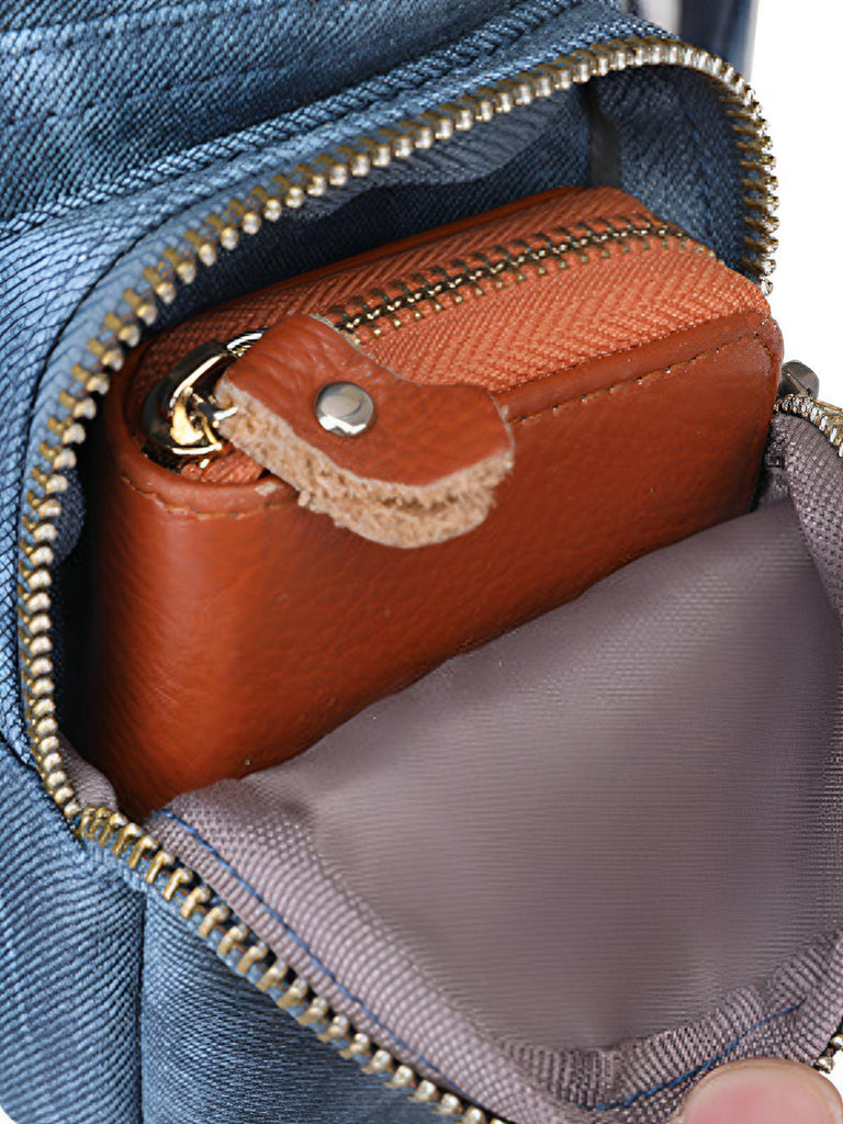 Sac à dos femme, simili vegan, compact, convertible sac bandoulière, multifonction, voyage, quotidien, modèle Amel - Sac à dos - Bleu