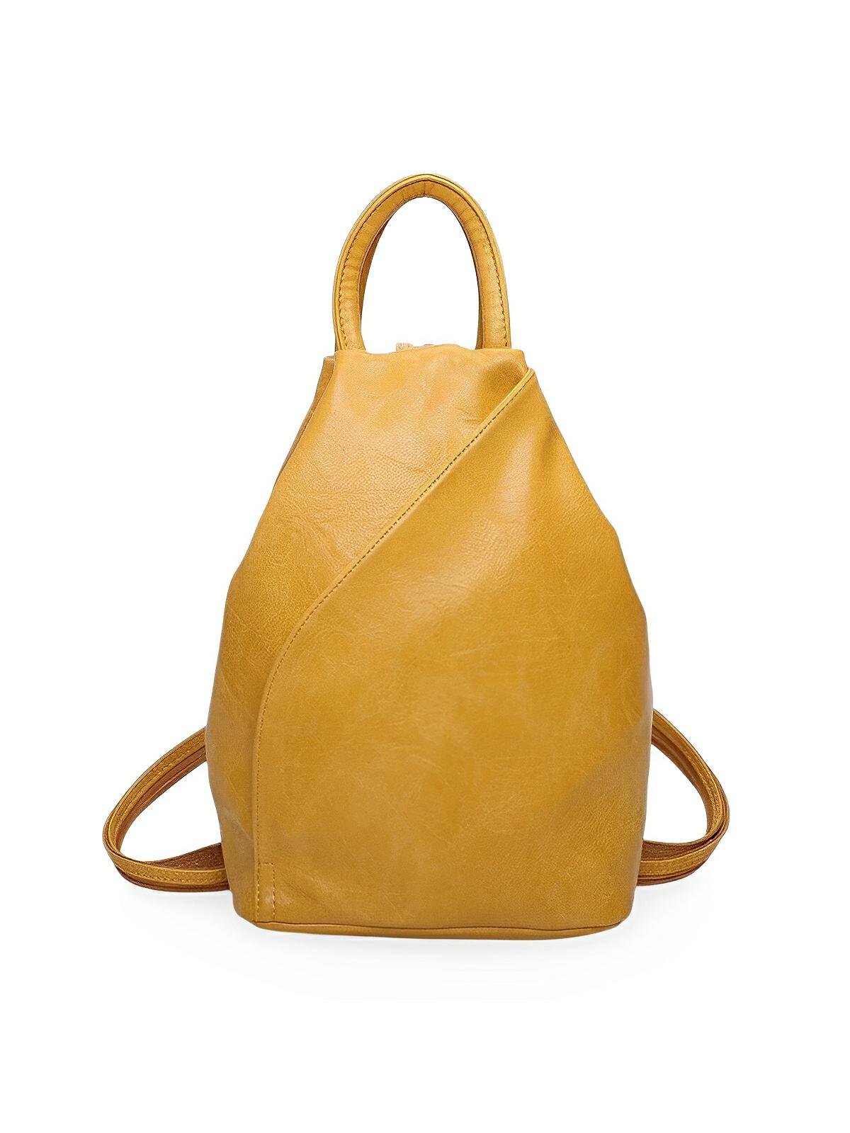 Sac à dos femme, simili vegan, léger, grande capacité, usage quotidien, modèle Tamara - Sac à dos - Camel