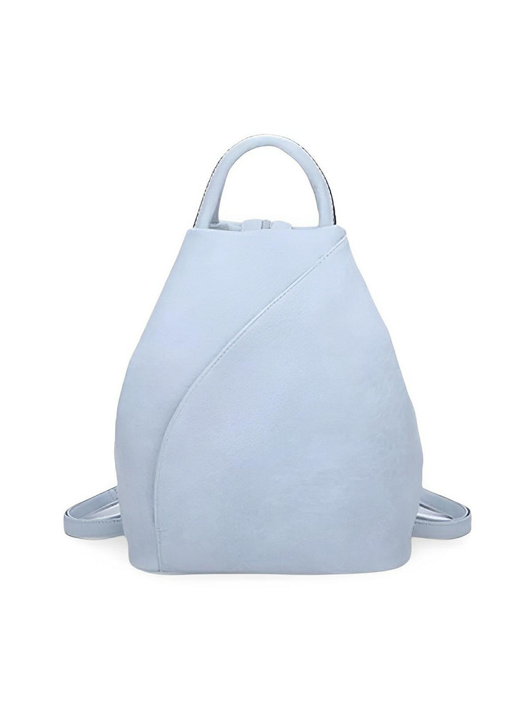 Sac à dos femme, simili vegan, léger, grande capacité, usage quotidien, modèle Tamara - Sac à dos - Bleu