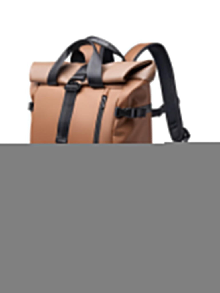 Sac à dos imperméable pour ordinateur, compagnon de voyage urbain, grand format léger et résistant, modèle Daniel - Sacoche - Marron