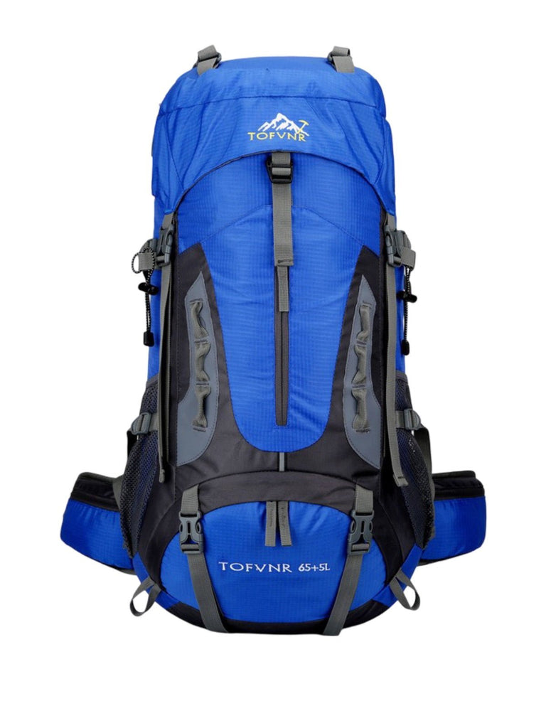Sac à dos randonnée 65L, trekking, voyage, alpinisme, camping, sport outdoor, modèle Evero - Sac à dos - Bleu