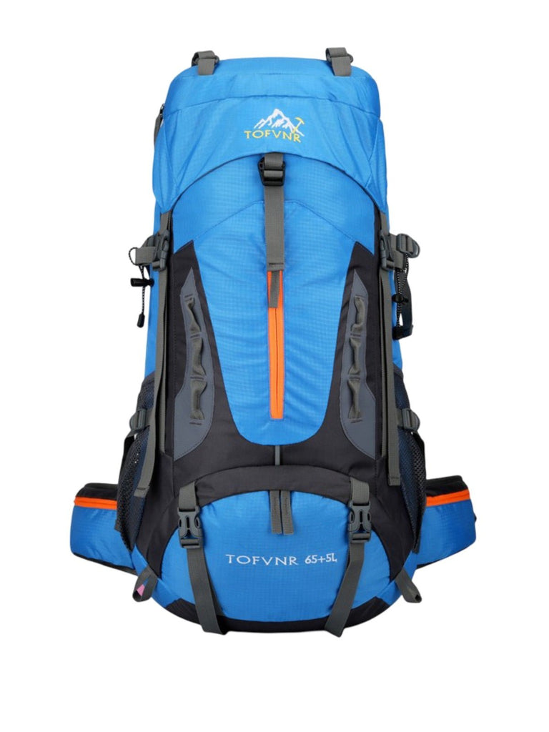 Sac à dos randonnée 65L, trekking, voyage, alpinisme, camping, sport outdoor, modèle Evero - Sac à dos - Bleu ciel