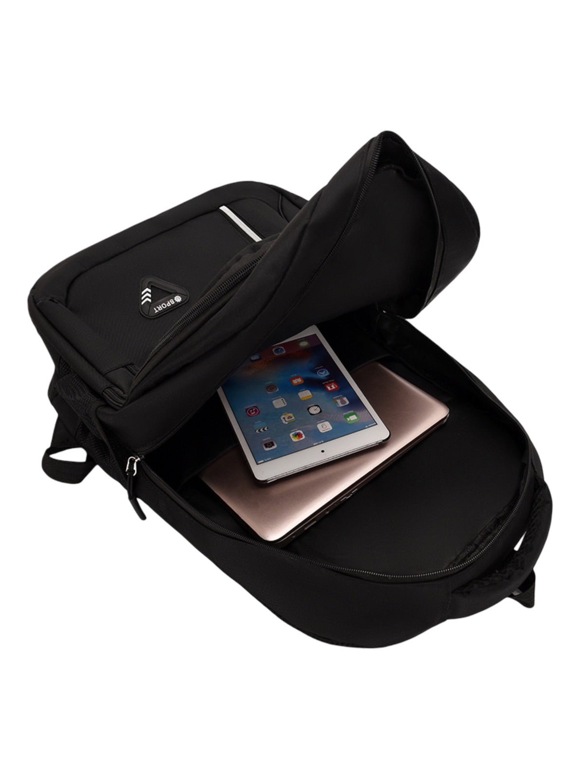 Sac à dos sport homme, grande capacité, compartiment ordinateur, dos matelassé, usage quotidien, modèle Brent - Sac à dos - Bleu