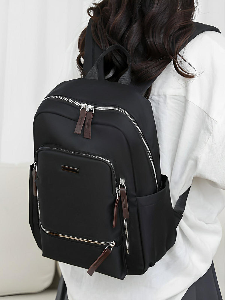 Sac à dos urbain femme, grande capacité, léger, multi - compartiments, voyage et quotidien, modèle Denise - Sac à dos - Noir