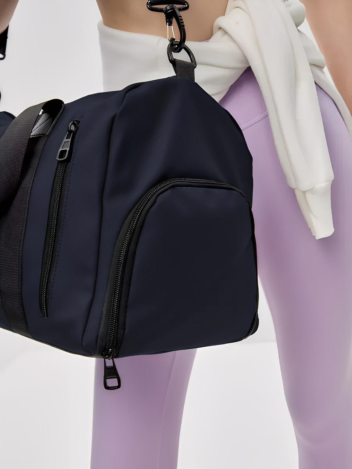 Sac de sport imperméable, sac de voyage compartiment chaussures, bagage de vacances, sac fitness gym, sac cabine léger, modèle Cornelis - Sac de voyage - Bleu marine