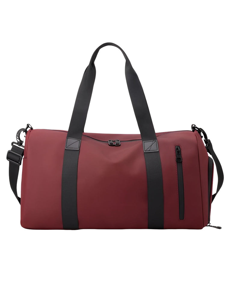 Sac de sport imperméable, sac de voyage compartiment chaussures, bagage de vacances, sac fitness gym, sac cabine léger, modèle Cornelis - Sac de voyage - Rouge