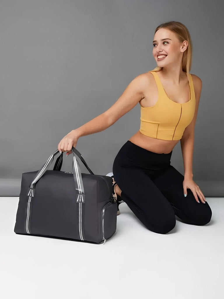 Sac de sport multifonction pour voyage, cabine avion, fitness, week - end et salle de sport, modèle Carmen - Sac de voyage - Gris