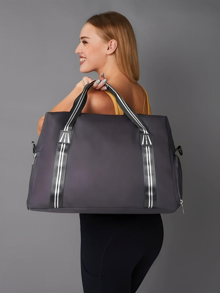 Sac de sport multifonction pour voyage, cabine avion, fitness, week - end et salle de sport, modèle Carmen - Sac de voyage - Gris