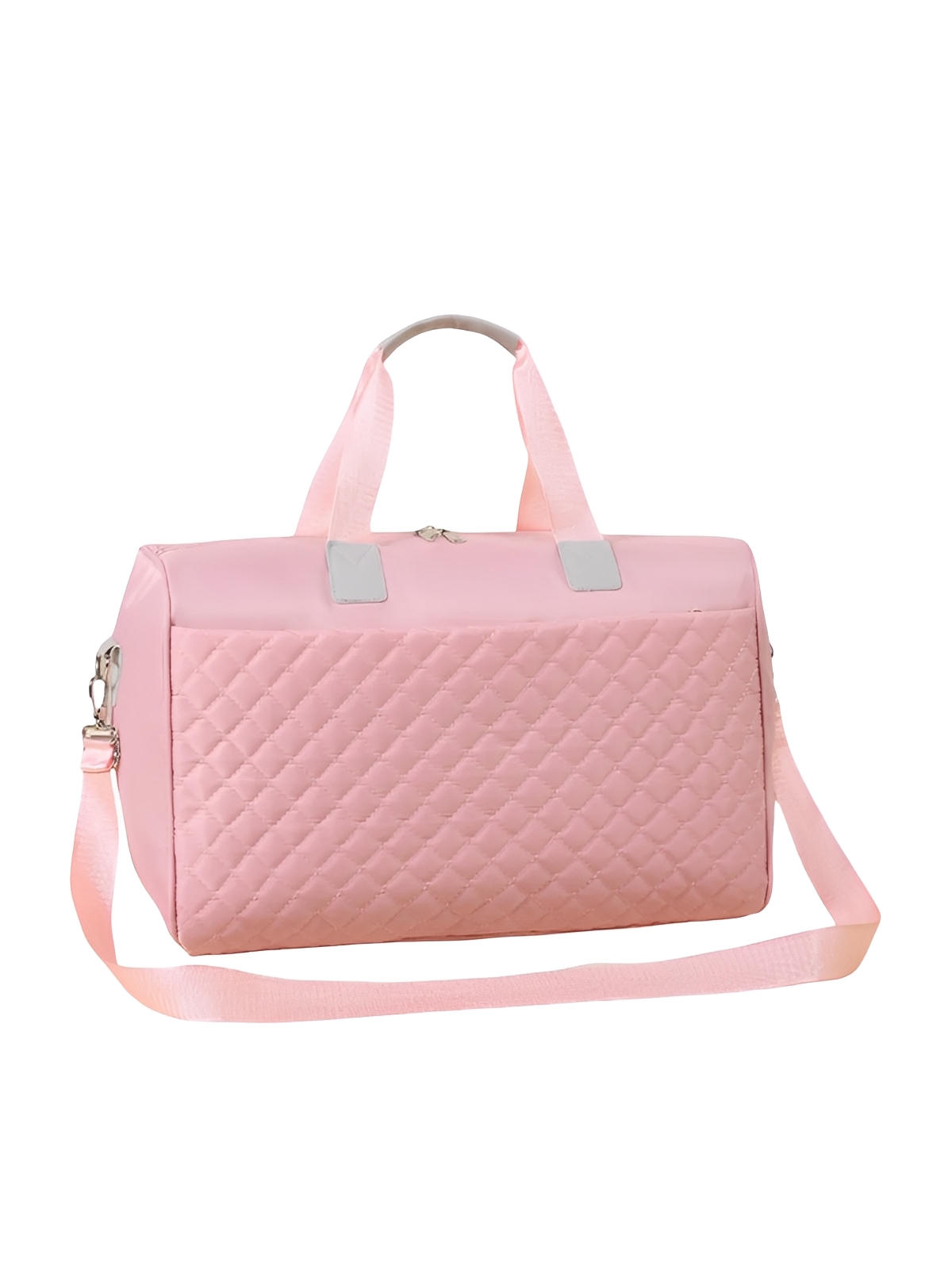 Sac de voyage matelassé, sac cabine léger, sac de sport femme, sac weekend résistant, modèle Pélagie - Sac de voyage - Rose