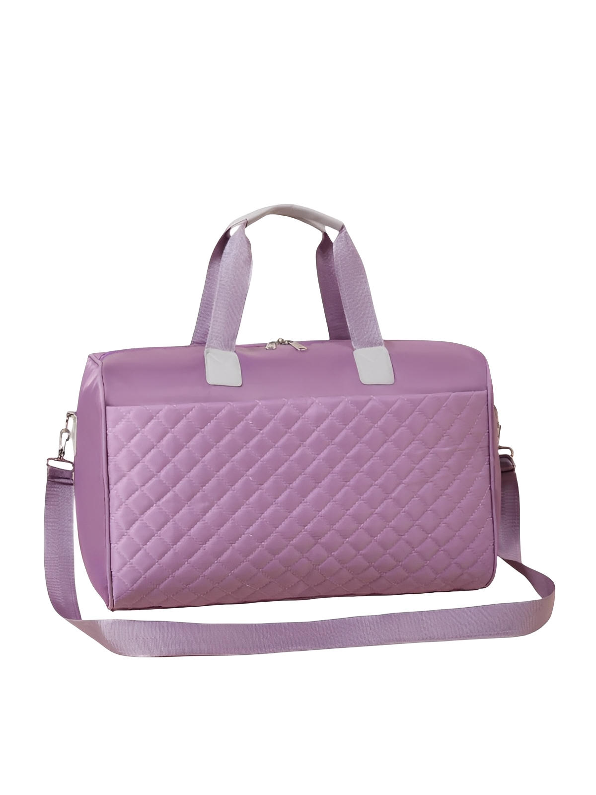 Sac de voyage matelassé, sac cabine léger, sac de sport femme, sac weekend résistant, modèle Pélagie - Sac de voyage - Violet