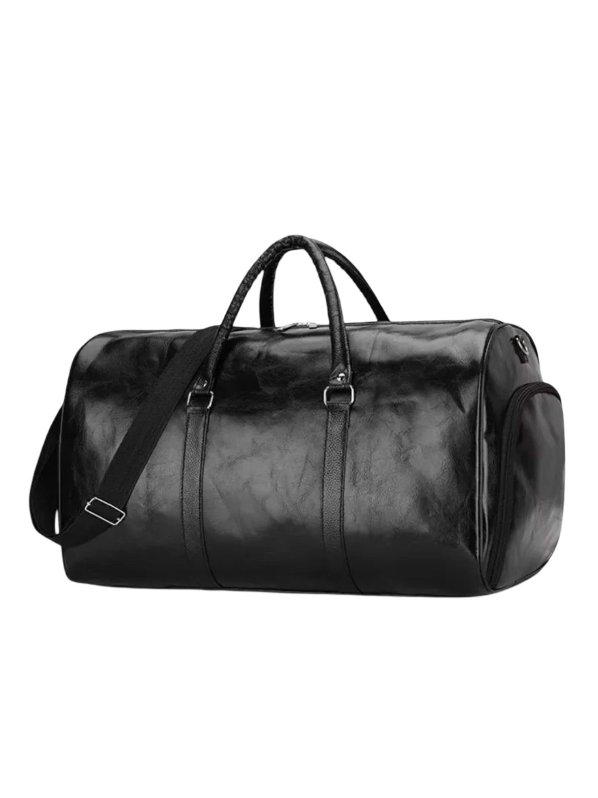 Sac de voyage, sac de vacances, sac imperméable sport, sac week - end compartiment chaussures, sac grande capacité, modèle Florie - Sac de voyage - Noir