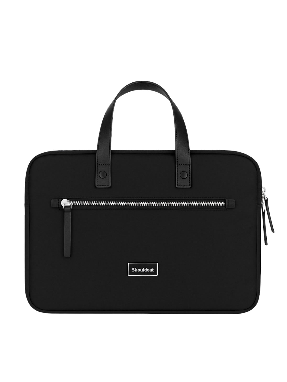 Sac ordinateur femme, housse ordinateur 15 pouces, sacoche PC imperméable, pochette ordinateur fine, mallette documents, modèle Joy - Housse - Noir M