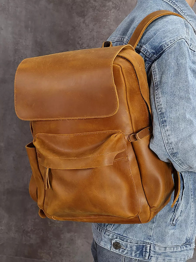 Sac à dos en cuir, un classique très élégant, modèle Xantin