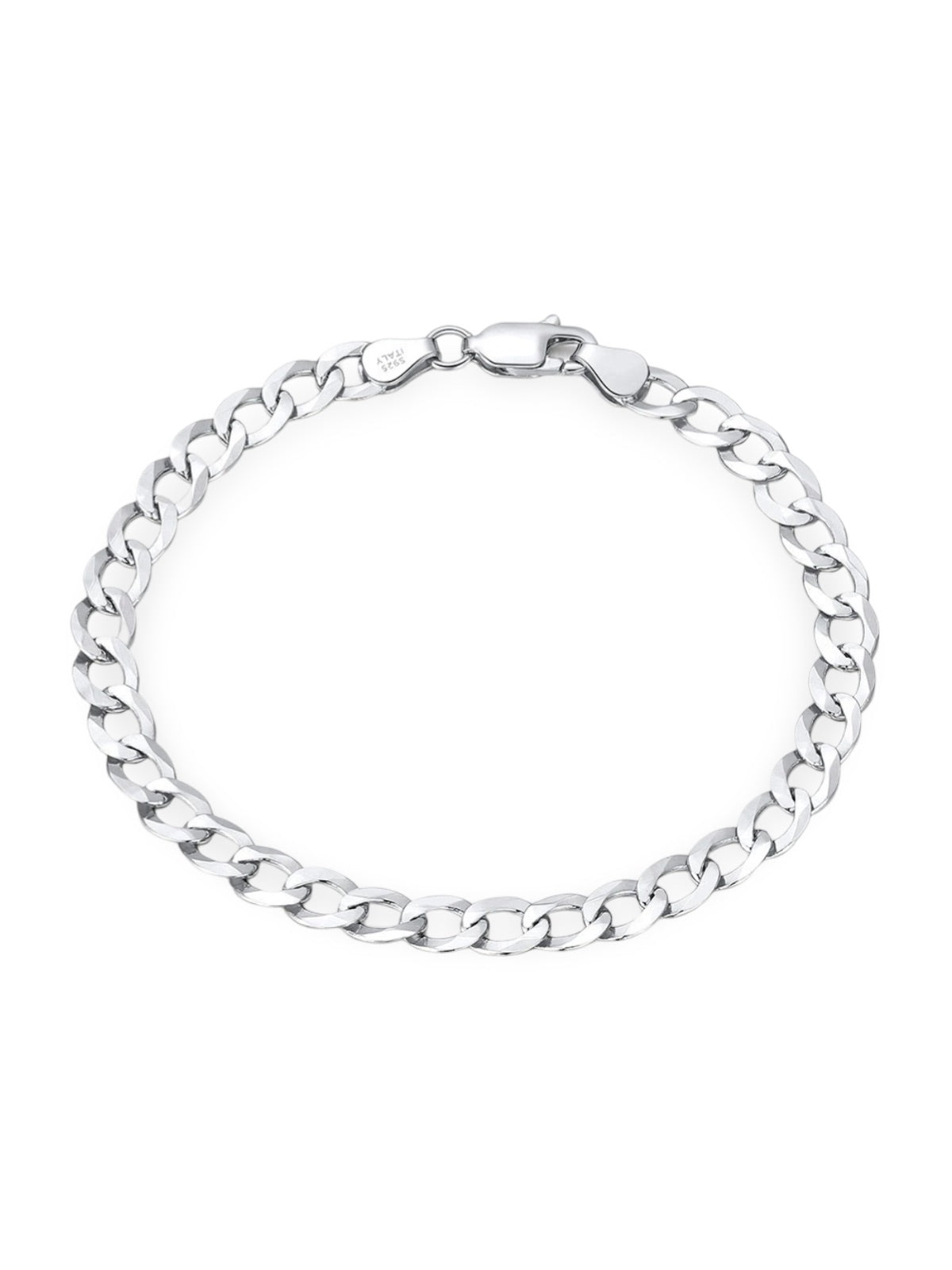 925 silver curb chain bracelet, with a timeless design, model Aris