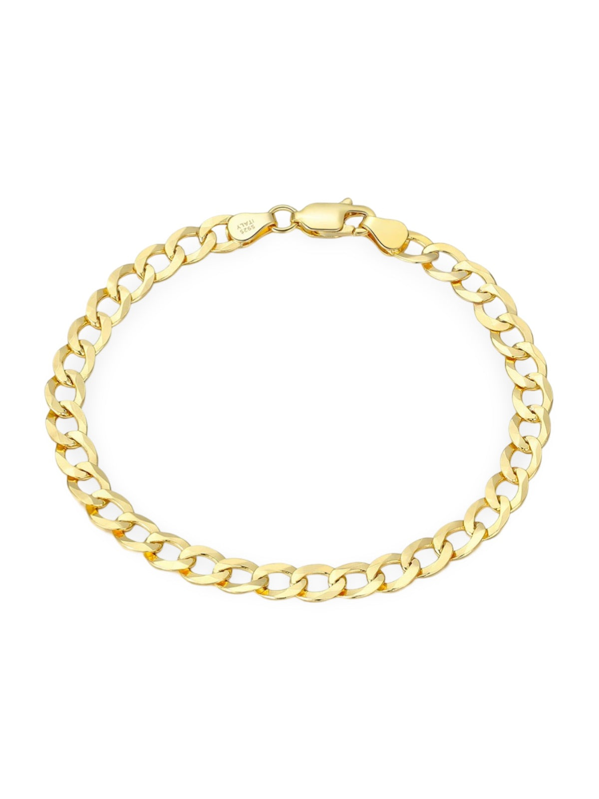 925 silver curb chain bracelet, with a timeless design, model Aris