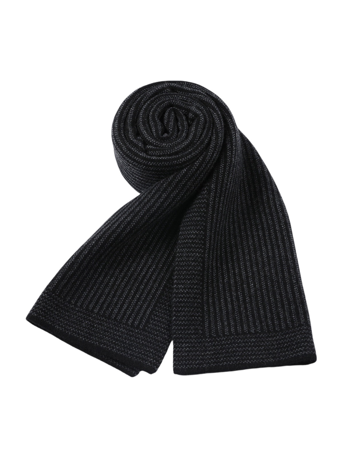 Écharpe homme cachemire hiver, laine douce chaude, motif discret gris, écharpe longue hiver, accessoire mode masculin, modèle Thomas