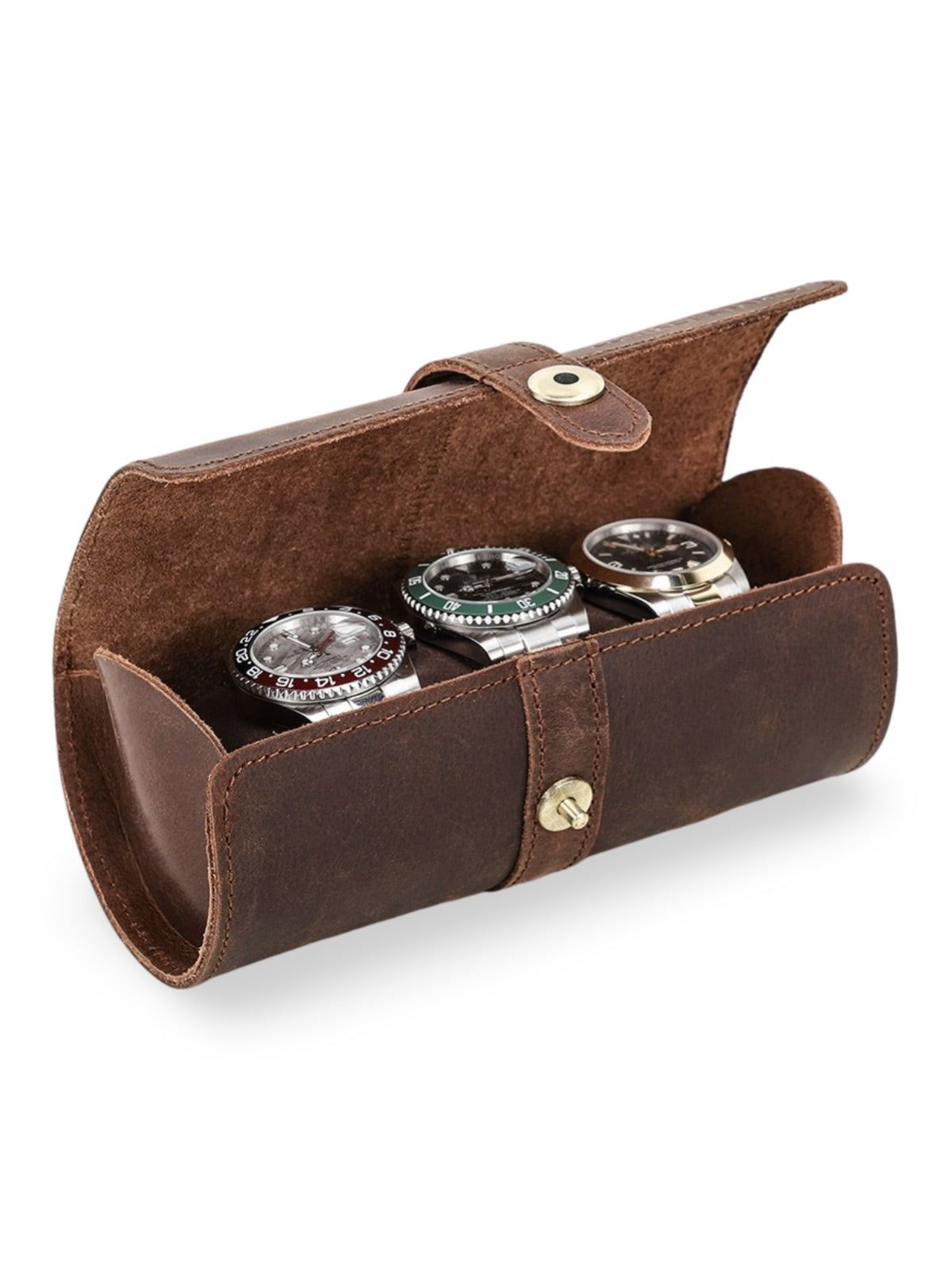 Watch box, leather, horizontal format, Adonias model