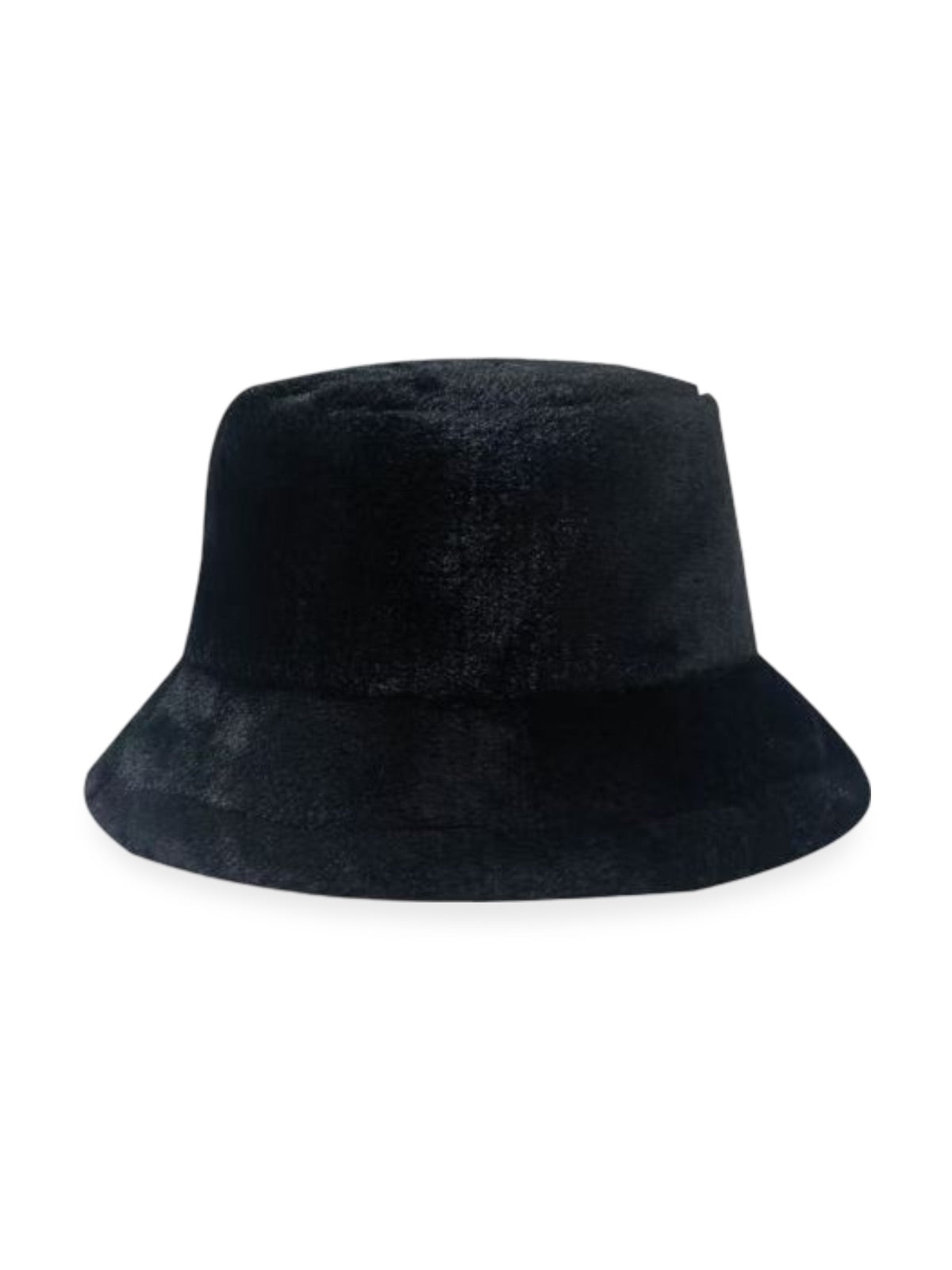 Bob hiver, panama fausse fourrure, doublé polaire, doux, modèle Arian - Bob - Noir