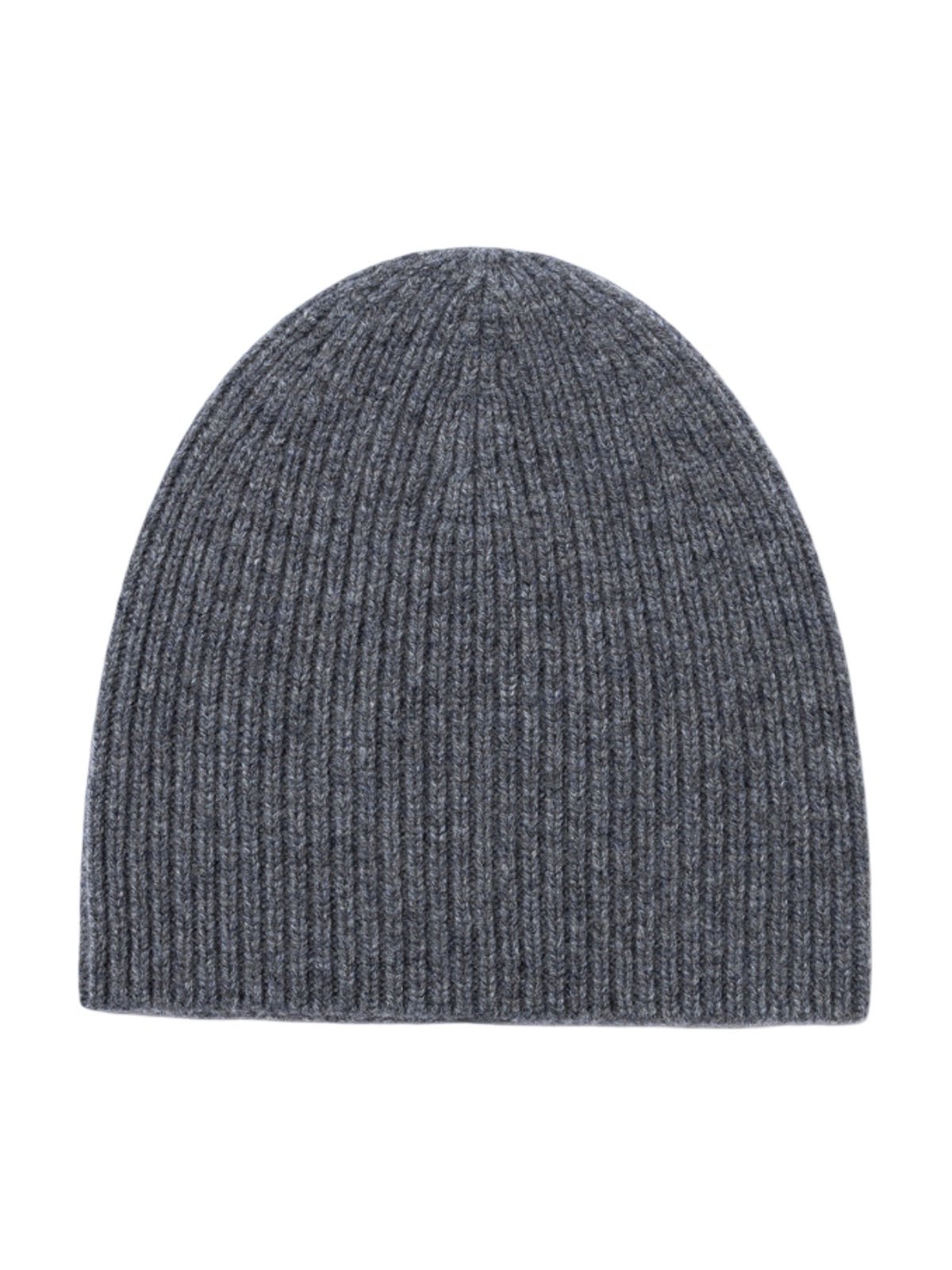 Bonnet en pure laine côtelée, doux et chaud pour l’hiver, style minimaliste femme, idéal pour affronter le froid avec confort, modèle Kim - Bonnets - Gris foncé