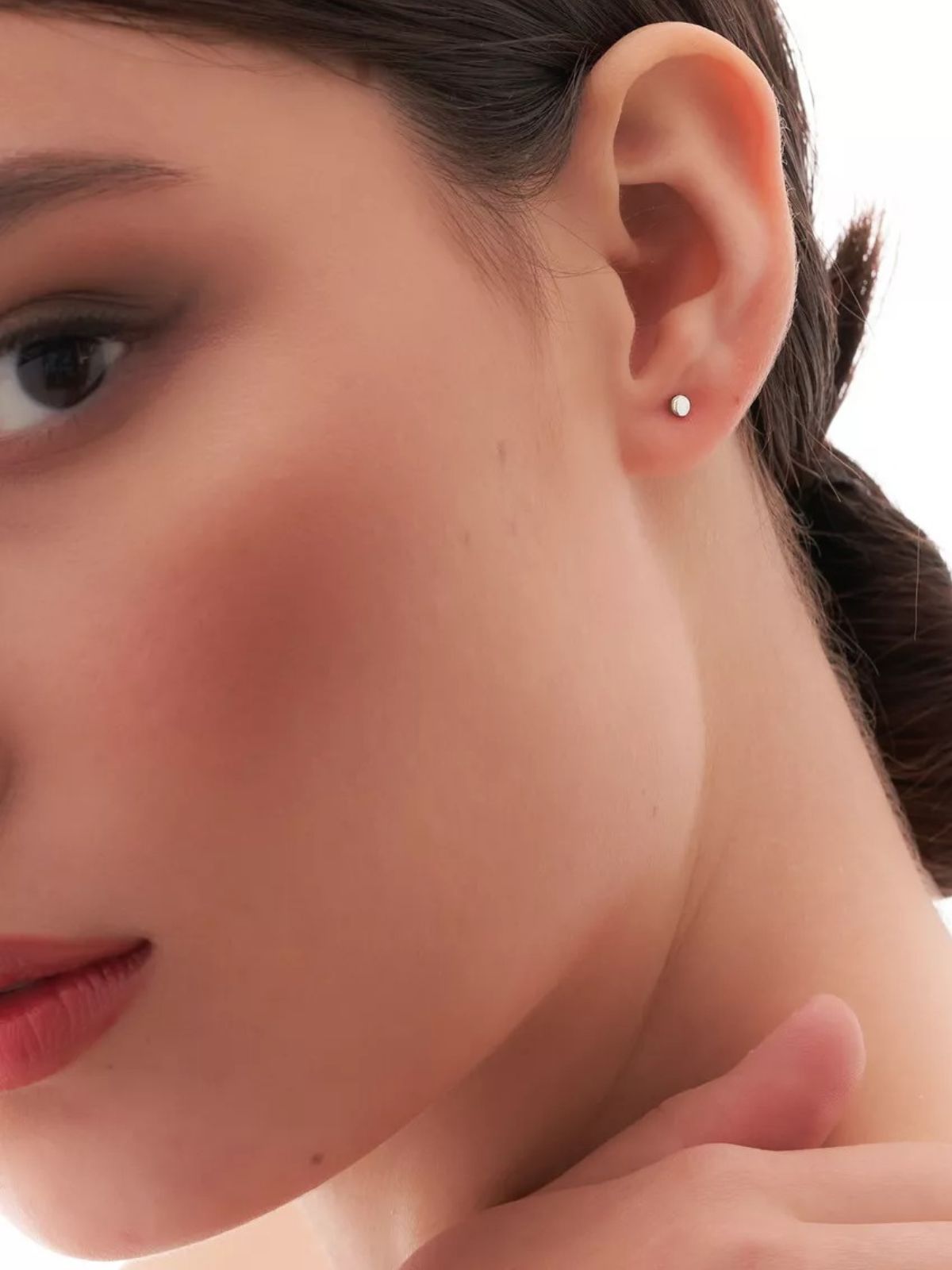 Boucles d’oreilles rondes acier inoxydable, petites créoles lisses, géométrie simple, finition brillante, modèle Euphroisie - Boucles d'oreilles - Argent 12 mm