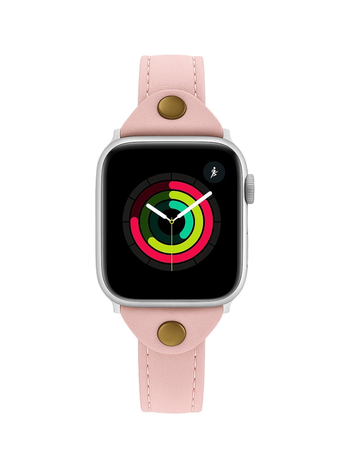 Bracelet Apple Watch, montre en cuir pour Apple Watch, confort, style, ajustable, compatible toutes séries, modèle Christelle - Bracelet Apple Watch - Rose 38 à 42mm
