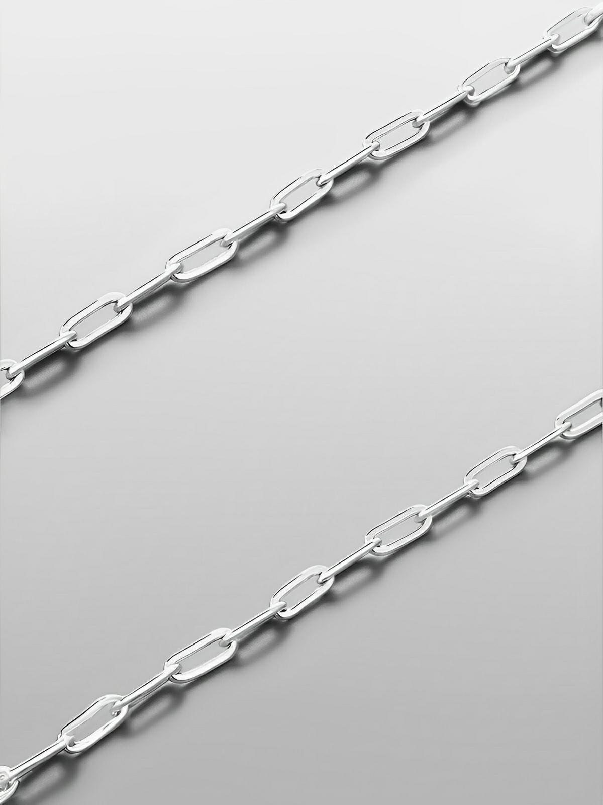 Bracelet chaîne homme, acier inoxydable, maille forçat fine, style minimaliste, modèle Kyle - Bracelet - Argent XS