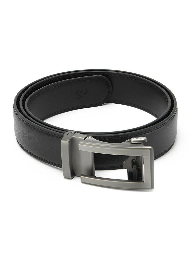 Ceinture homme cuir, boucle automatique, ajustable, style business et casual, modèle Mathis - Ceinture - Argent S