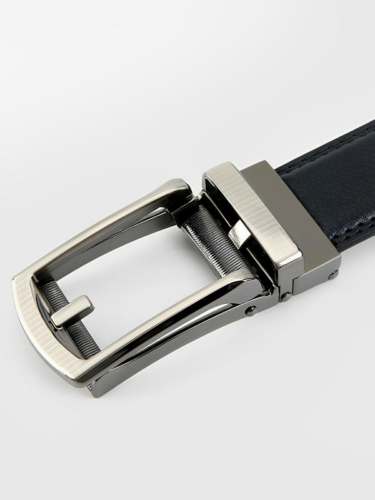 Ceinture homme sans trou, automatique, moderne, noir intemporel, modèle Marcus - Ceinture - Noire S