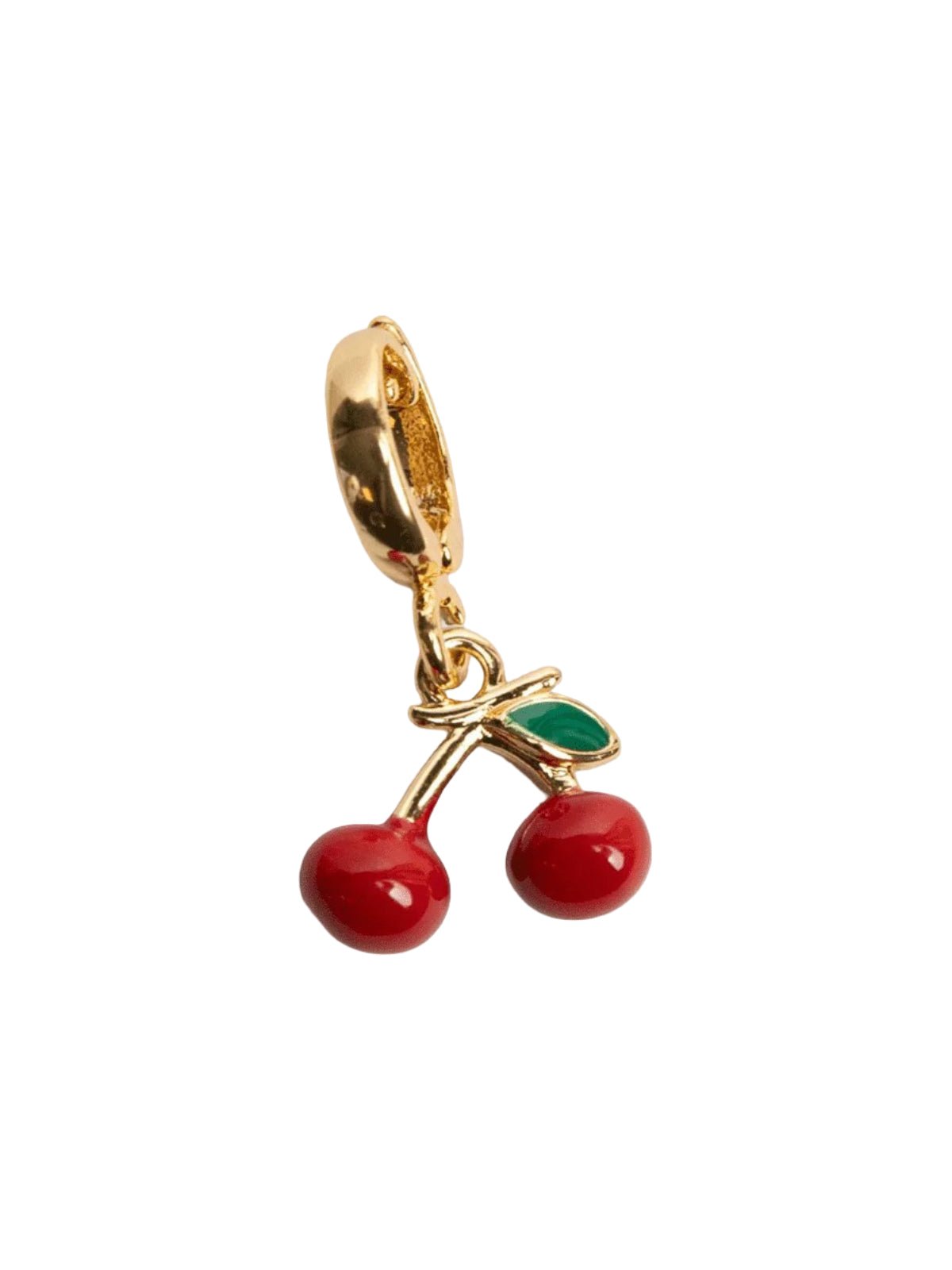 Charm sneakers cerises, pendentif lacet basket, bijou chaussure or, accessoire mode unisexe, décoration personnalisée sneakers, modèle Dismi - charms - 