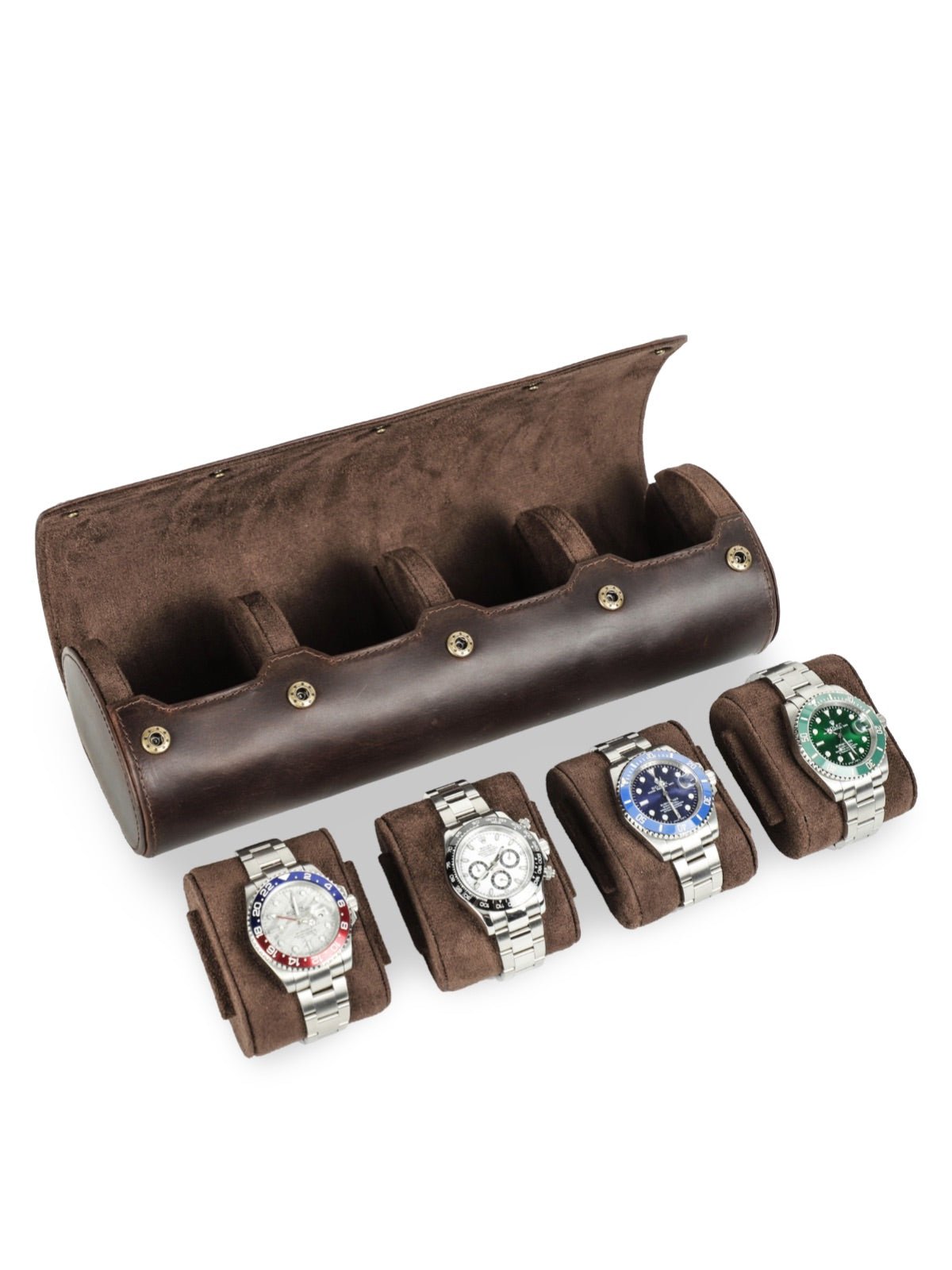 Coffret à montres, en cuir, format allongé, modèle Sigurd - Coffret - Café