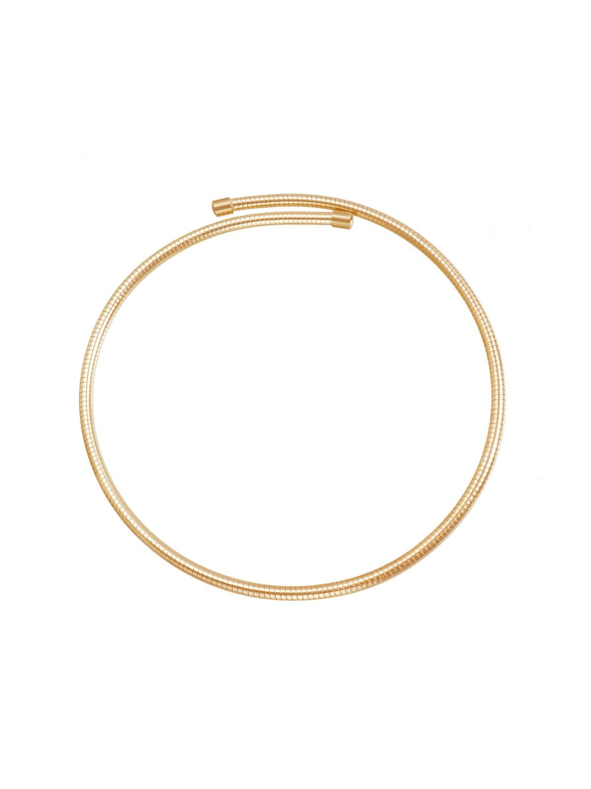 Collier ras du cou doré, style minimaliste, bijou tendance femme, acier hypoallergénique, idée cadeau chic, modèle Fiorine - Collier - Or 41 - 50 cm