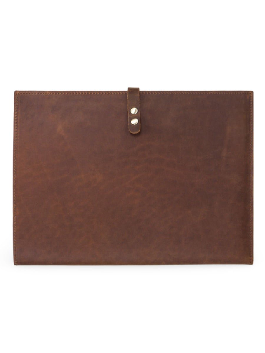 Housse en cuir pour tablette, iPad Pro 12.9, pochette de rangement, porte - cartes, support stylo et rabat sécurisé, modèle Tarcisius - Housse - Marron