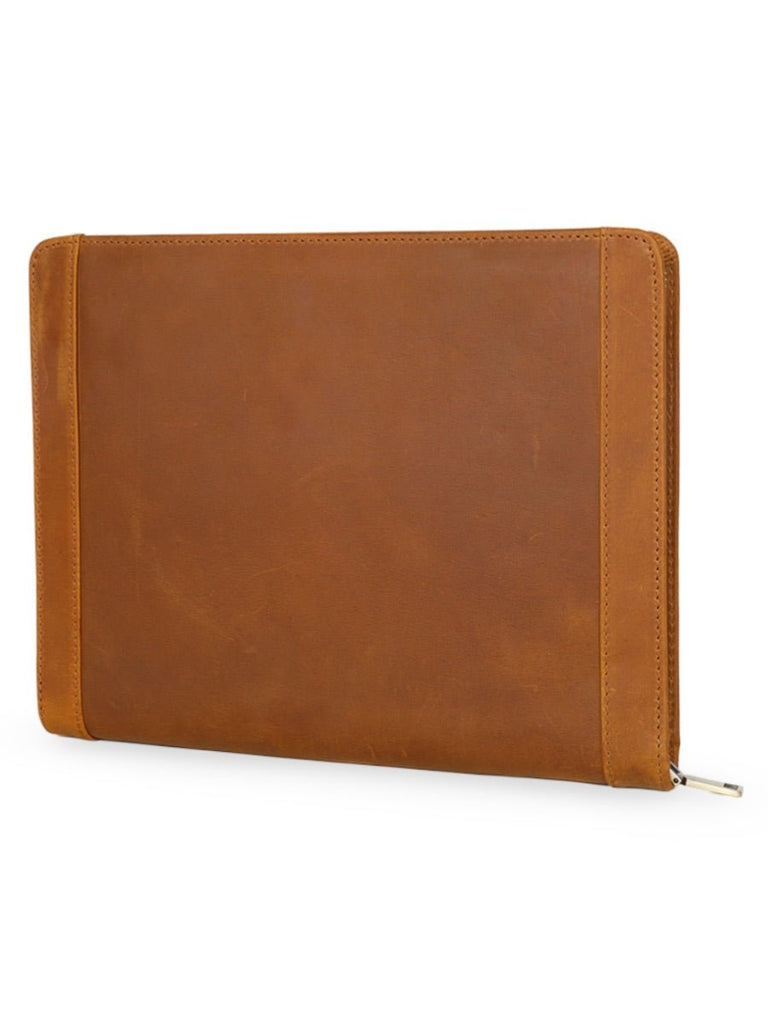 Housse en cuir véritable pour tablette, porte - documents et rangement à stylos, compatible iPad, style business, modèle Victorien - Housse - Marron