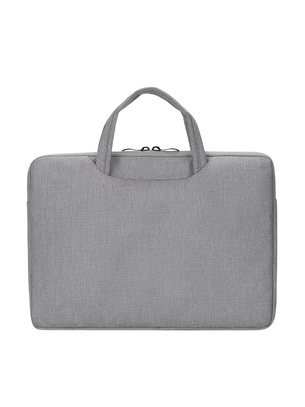 Housse pour ordinateur portable, poignée intégrée, design fin, anti - choc, format 15,6 pouces, sac de pc, modèle Nora - Housse - Gris 12"