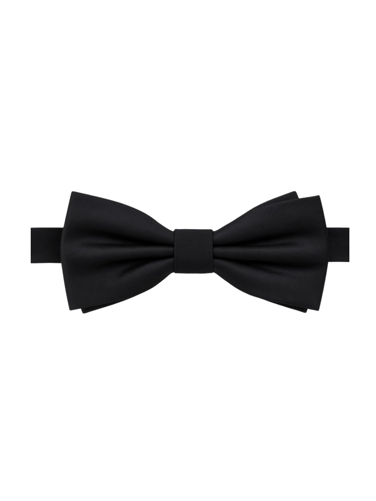 Nœud papillon homme, accessoire mariage, nœud papillon pré - noué, ajustable, finition brillante, idéal cérémonie, soirée, uniforme, modèle Louvan - Bonnets - Noir