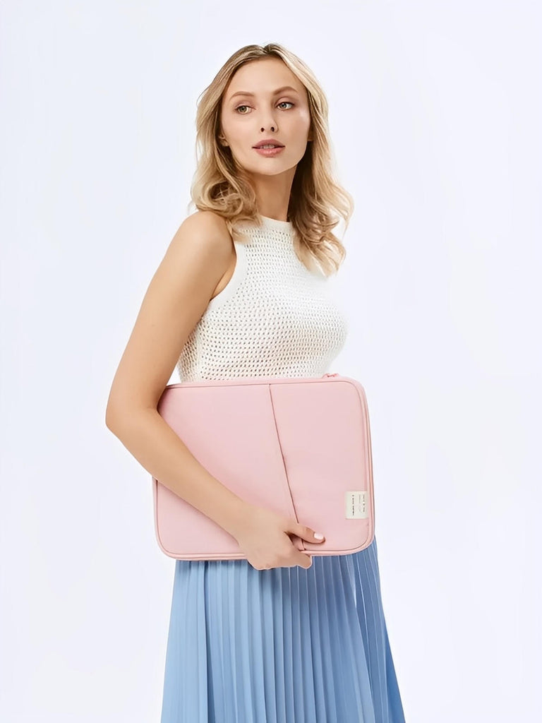ousse ordinateur portable, housse MacBook, protection tablette, sacoche fine, étui déperlant, modèle Constance - Housse - Rose M