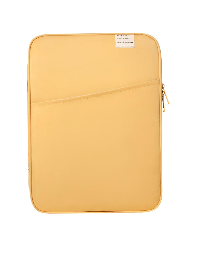 ousse ordinateur portable, housse MacBook, protection tablette, sacoche fine, étui déperlant, modèle Constance - Housse - Jaune M