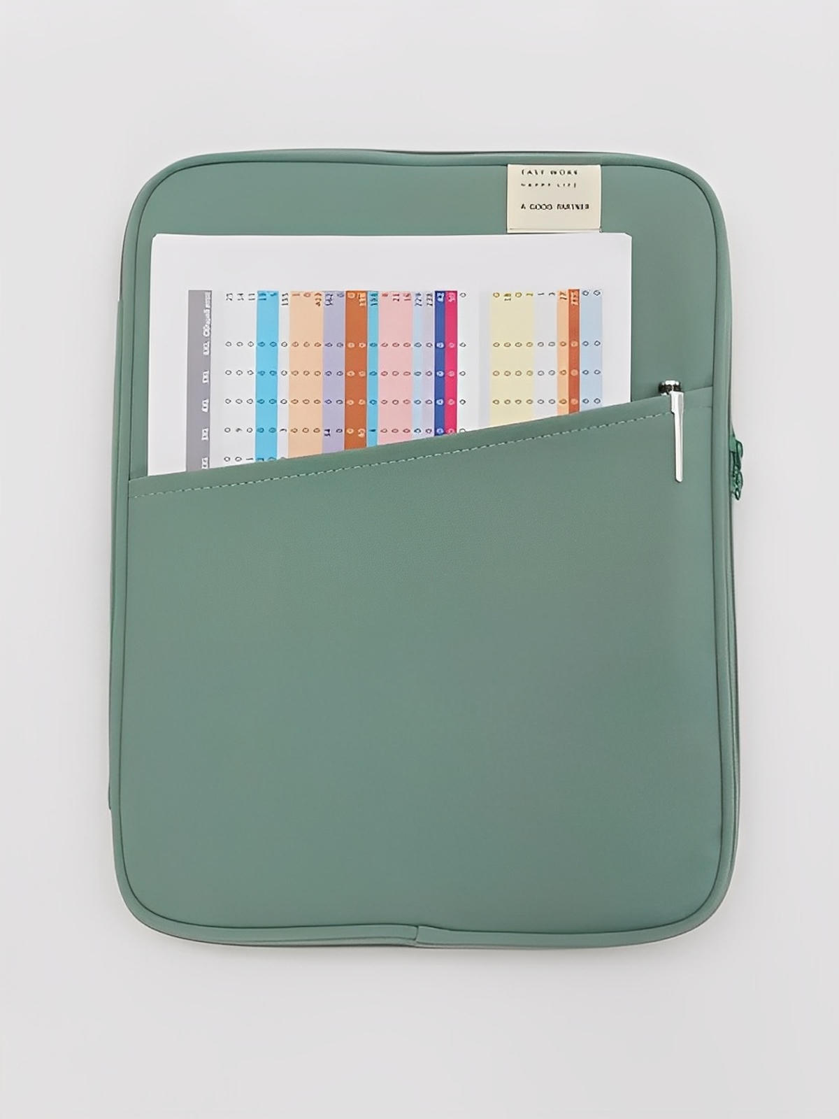 ousse ordinateur portable, housse MacBook, protection tablette, sacoche fine, étui déperlant, modèle Constance - Housse - Vert M