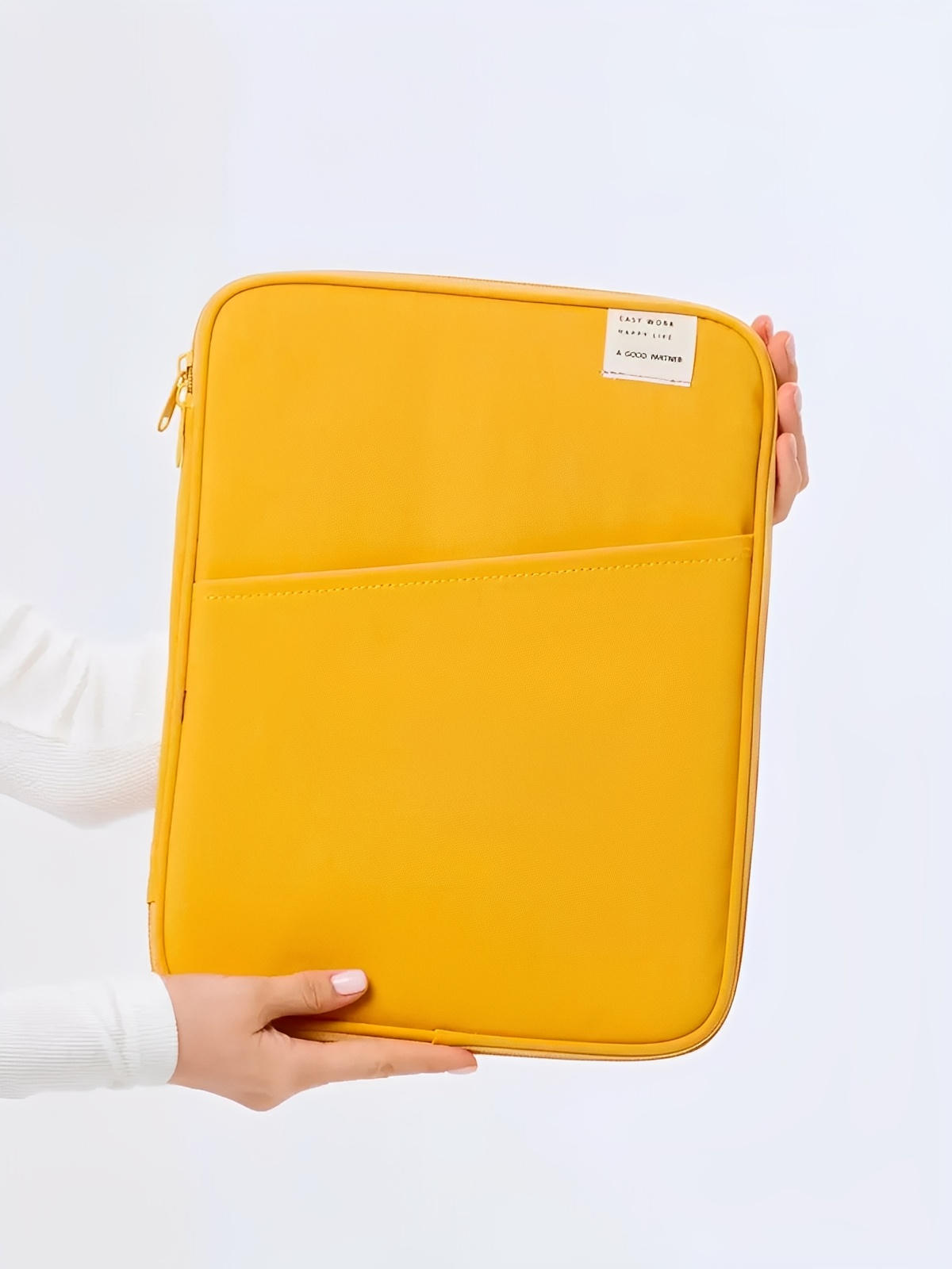 ousse ordinateur portable, housse MacBook, protection tablette, sacoche fine, étui déperlant, modèle Constance - Housse - Jaune M