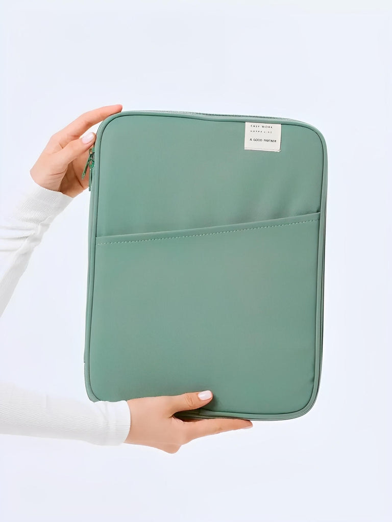 ousse ordinateur portable, housse MacBook, protection tablette, sacoche fine, étui déperlant, modèle Constance - Housse - Vert M