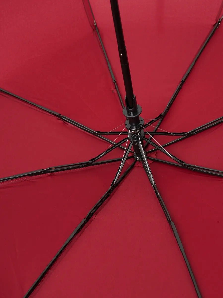 Parapluie pliant automatique, anti - vent, protection UV, compact et résistant, un incontournable, modèle Kali - Sacoche - Rouge