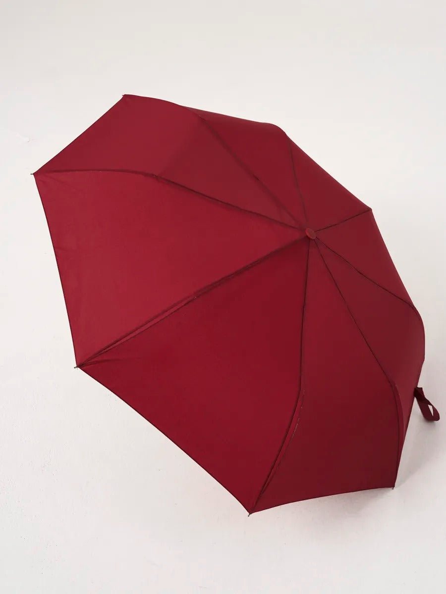 Parapluie pliant automatique, anti - vent, protection UV, compact et résistant, un incontournable, modèle Kali - Sacoche - Rouge