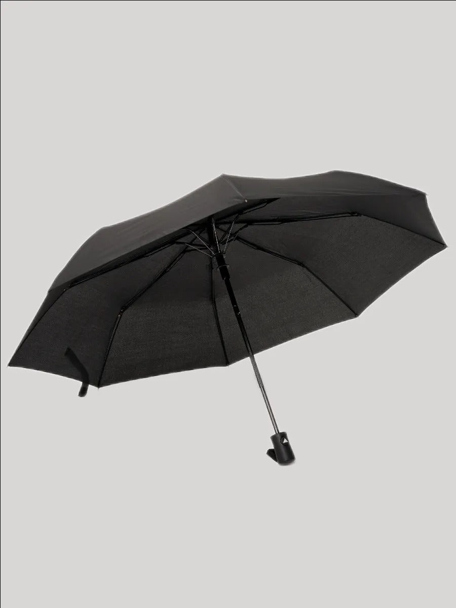 Parapluie pliant automatique, anti - vent, protection UV, compact et résistant, un incontournable, modèle Kali - Sacoche - Noir